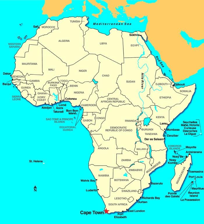 cape la afrika ramani