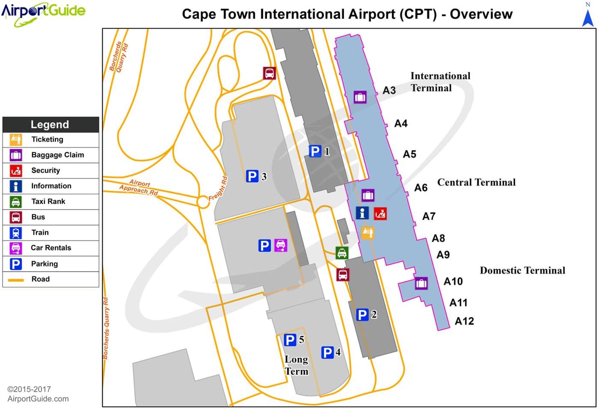 Cape Town international airport terminal ramani