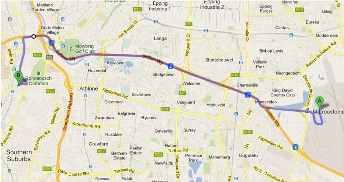 ramani ya crawford Cape Town