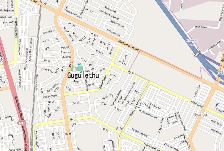 ramani ya gugulethu Cape Town