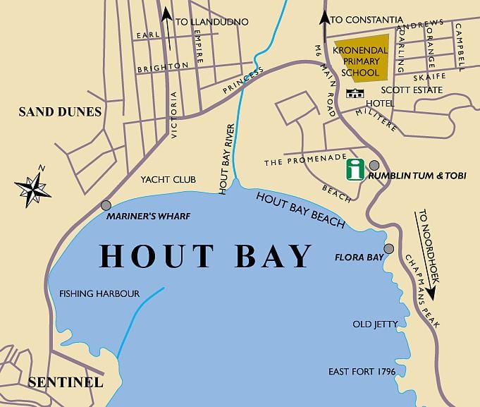 ramani ya hout bay ramani Cape Town
