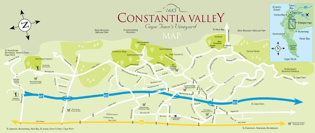 ramani ya constantia Cape Town