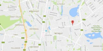 Ramani ya bergvliet Cape Town
