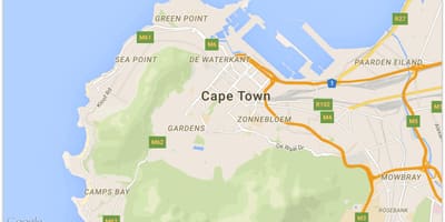 Ramani ya de waterkant Cape Town