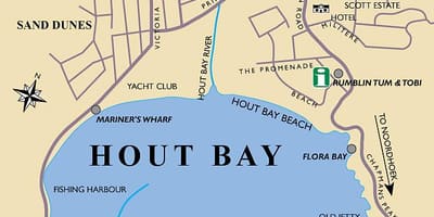 Ramani ya hout bay ramani Cape Town