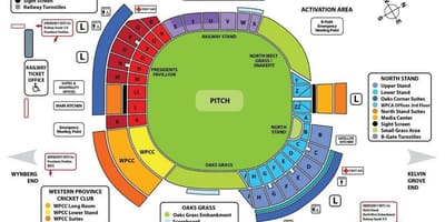 Ramani ya newlands cricket ground