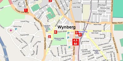  ramani ya wynberg Cape Town