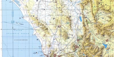 Cape Town topographic ramani